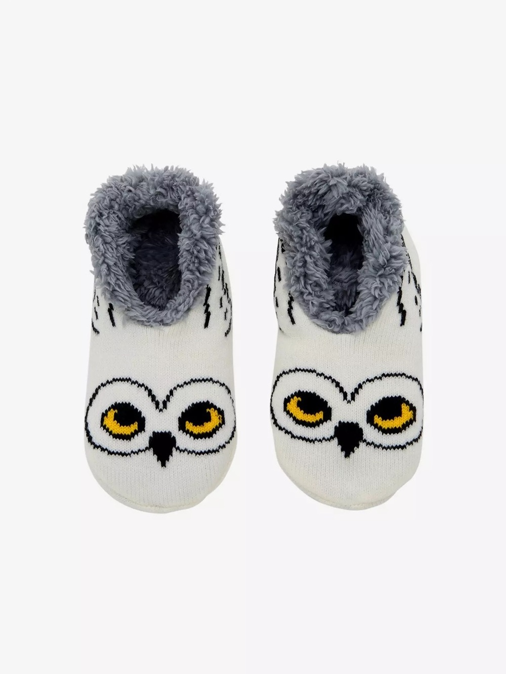 Harry Potter Hedwig Wizarding World Cozy Footie Slip On Slipper Socks